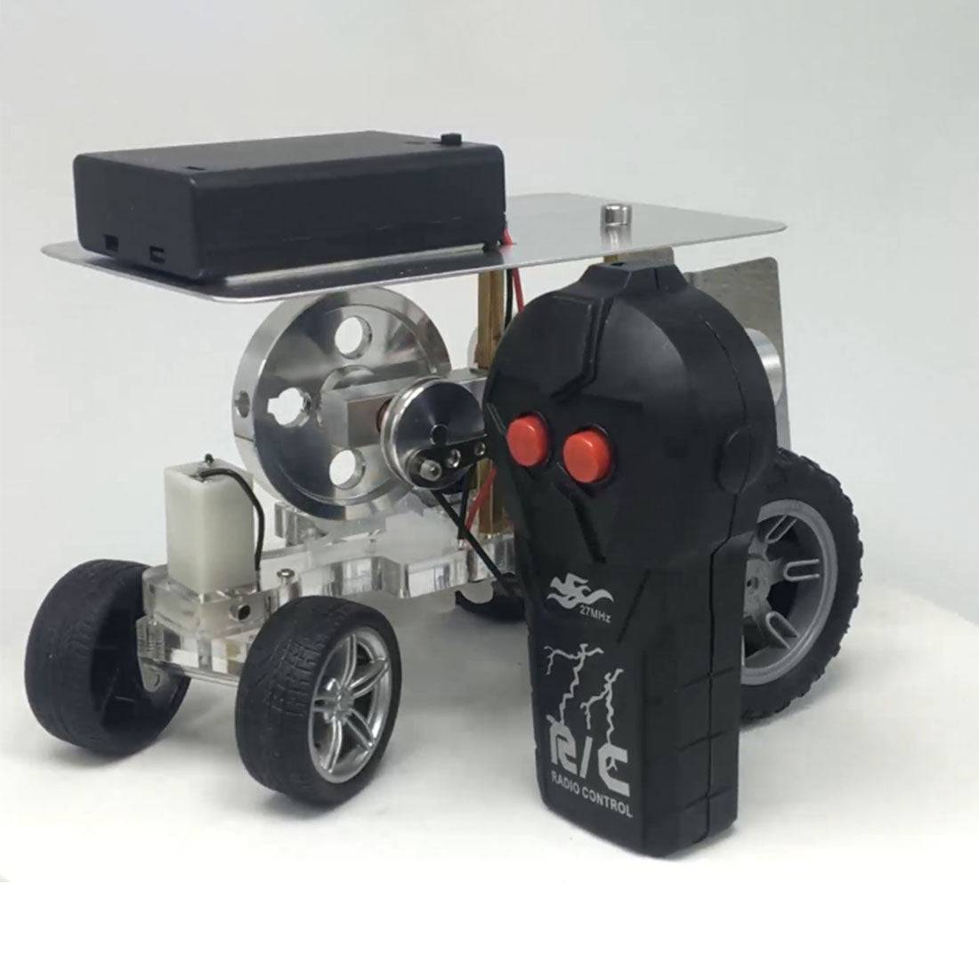 HelloWorld7-Steering Remote Control Stirling Engine Car Vehicle DIY Science Experiment Teaching