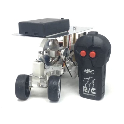HelloWorld7-Steering Remote Control Stirling Engine Car Vehicle DIY Science Experiment Teaching
