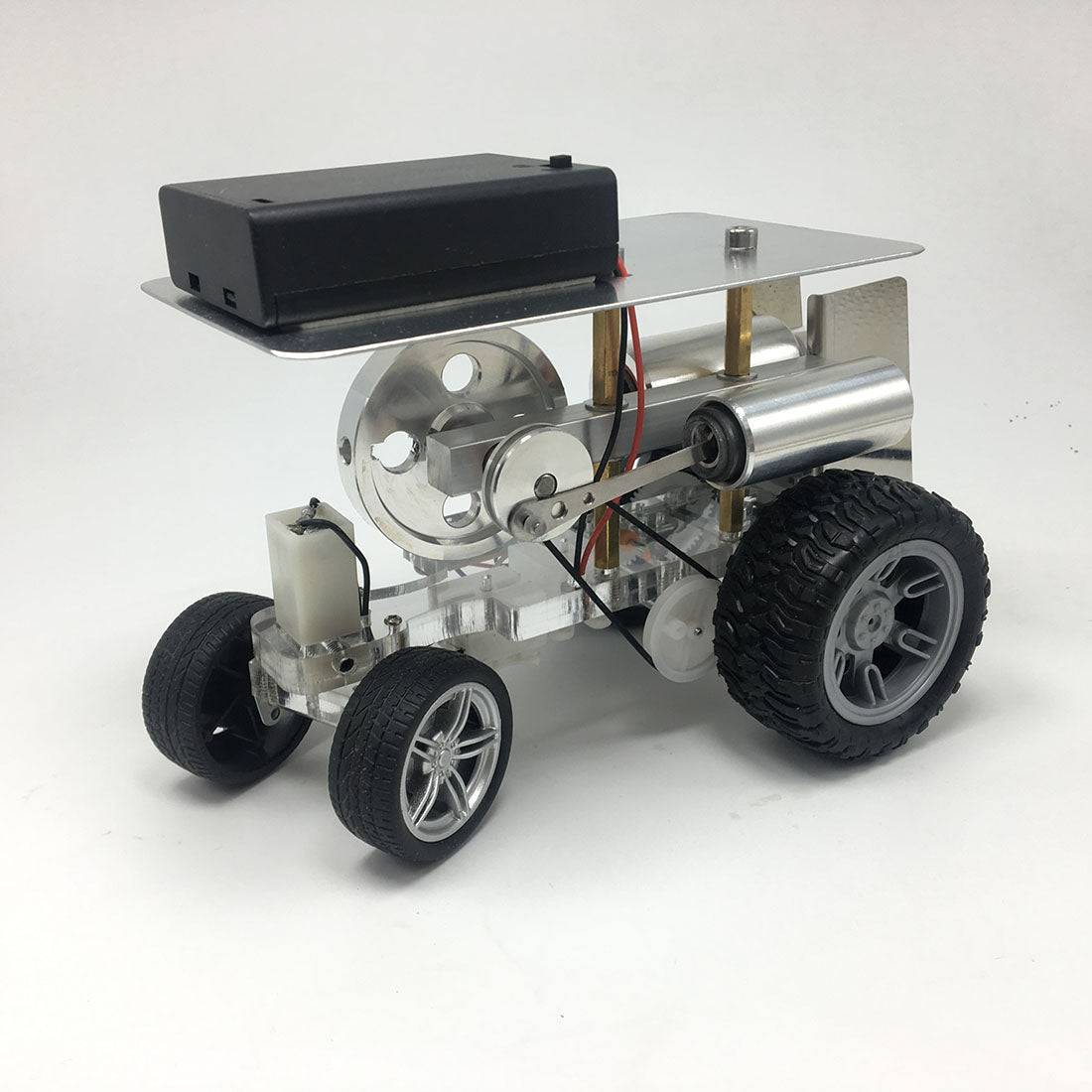 HelloWorld7-Steering Remote Control Stirling Engine Car Vehicle DIY Science Experiment Teaching