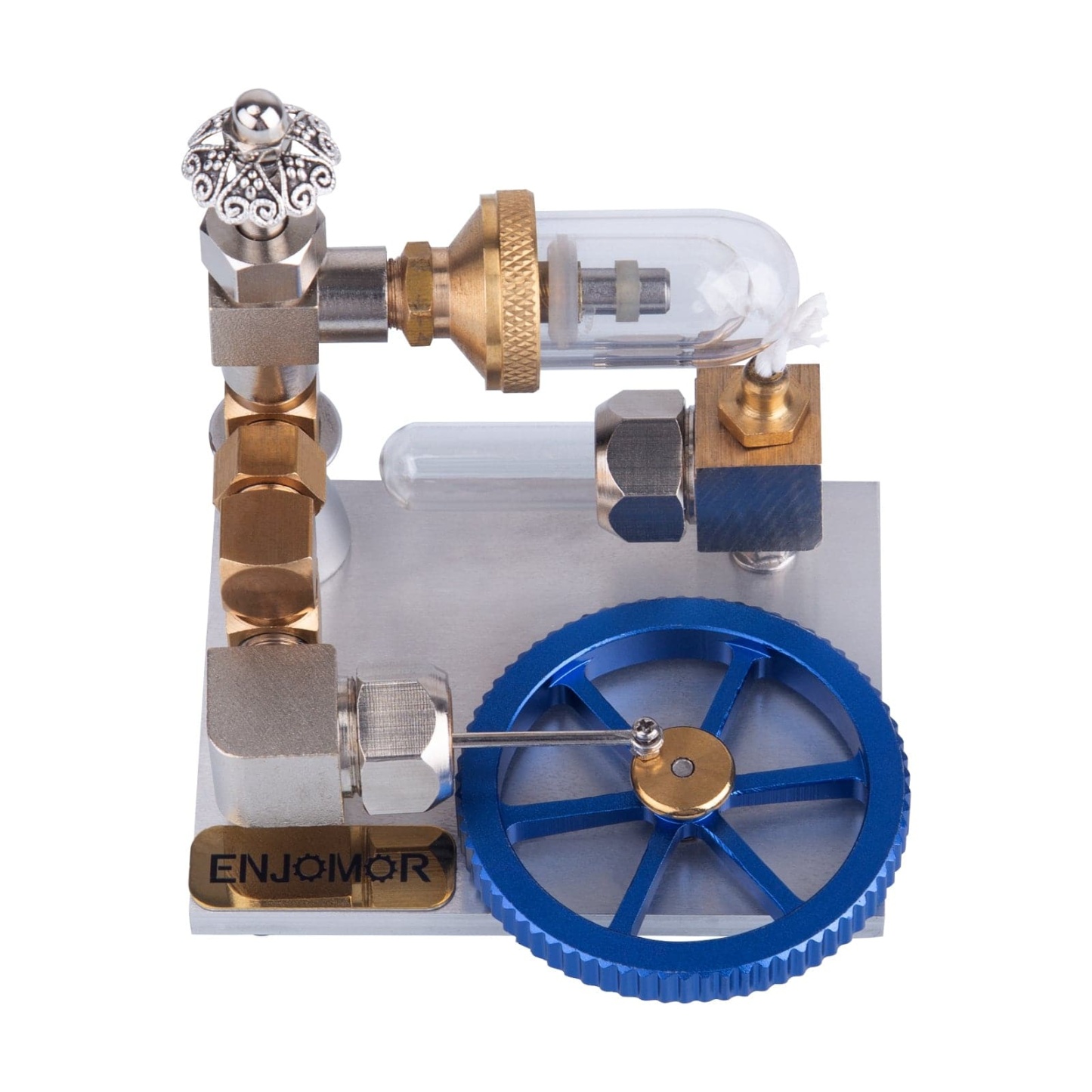 Adjustable Speed Golden Stirling Engine Model External Combustion Science Gift
