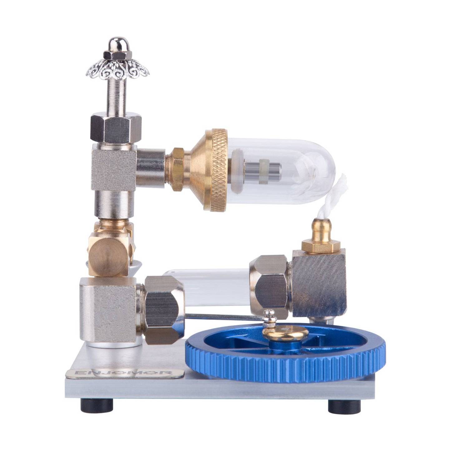 Adjustable Speed Golden Stirling Engine Model External Combustion Science Gift