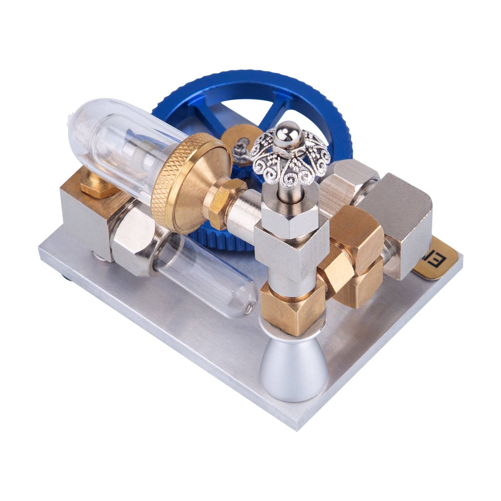 Adjustable Speed Golden Stirling Engine Model External Combustion Science Gift