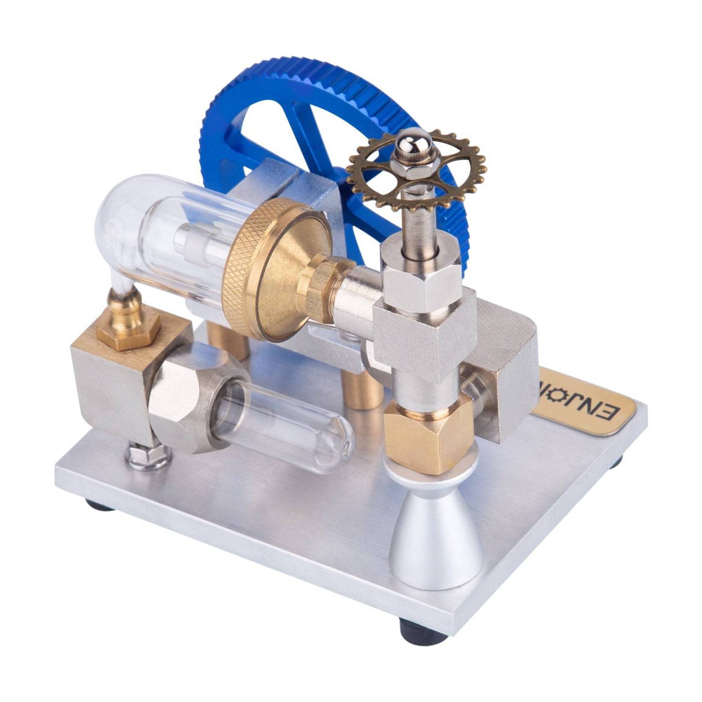 Adjustable Speed Golden Stirling Engine Model External Combustion Science Gift