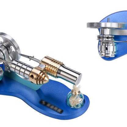 HelloWorld7-Stirling Engine Kit Mini Hot Air Motor Model Educational Toy Electricity Generator Set