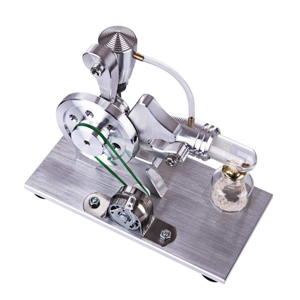 Metal Stirling Engine Generator Model with LED Light Physics Science Gift-helloworld7
