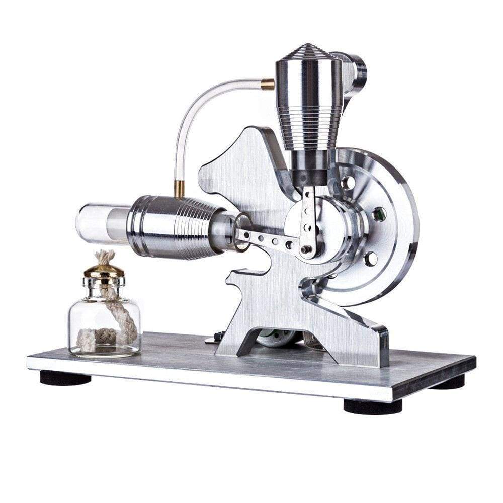 Metal Stirling Engine Generator Model with LED Light Physics Science Gift-helloworld7