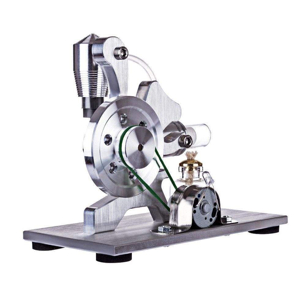 Metal Stirling Engine Generator Model with LED Light Physics Science Gift-helloworld7
