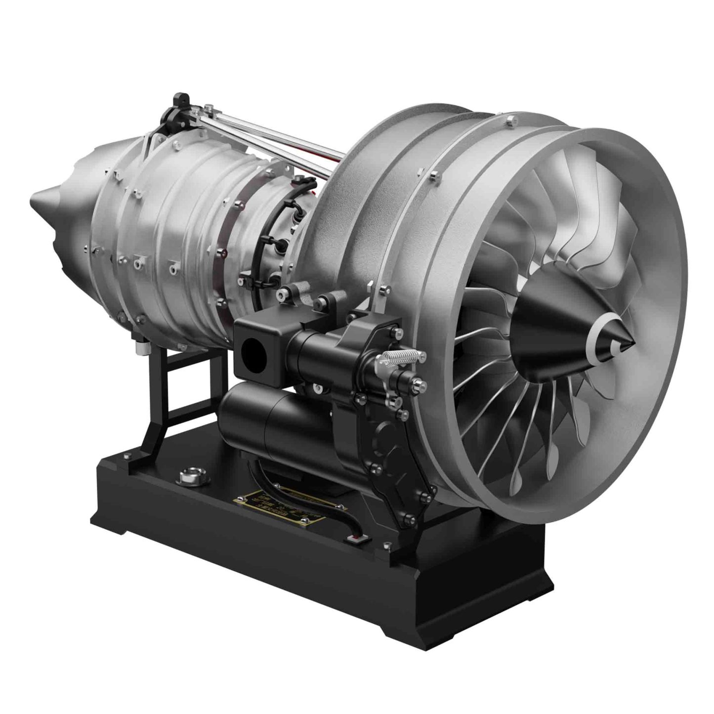 TECHING 1/12 Scale Dual Spool Cutaway Turbofan Engine Model Kits Build your Own Jet Engine Kit That Runs 300+pcs DM121-helloworld7