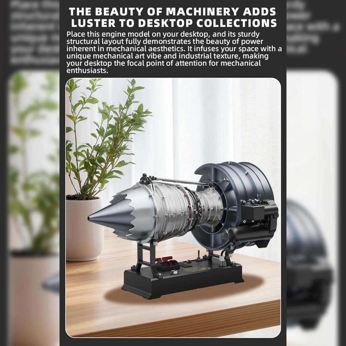 TECHING 1/12 Scale Dual Spool Cutaway Turbofan Engine Model Kits Build your Own Jet Engine Kit That Runs 300+pcs DM121-helloworld7