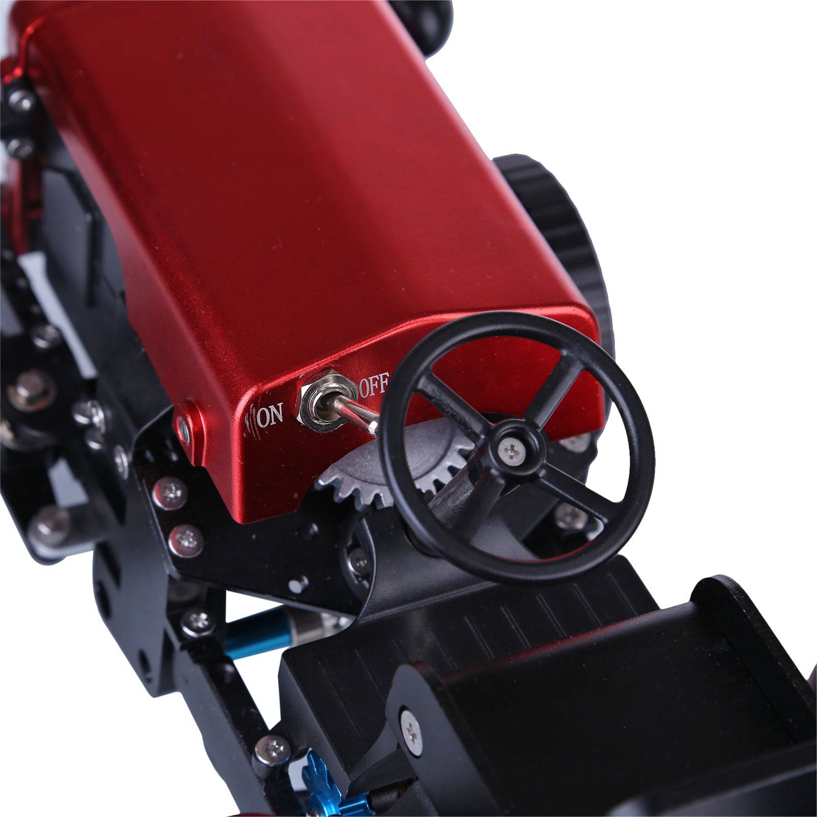 Teching Full Metal RC Tractor Model Assembly Kit APP Controlled STEM Mechanical Gift-helloworld7