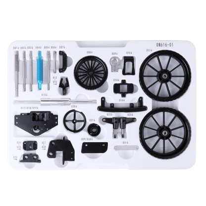 Teching Full Metal RC Tractor Model Assembly Kit APP Controlled STEM Mechanical Gift-helloworld7