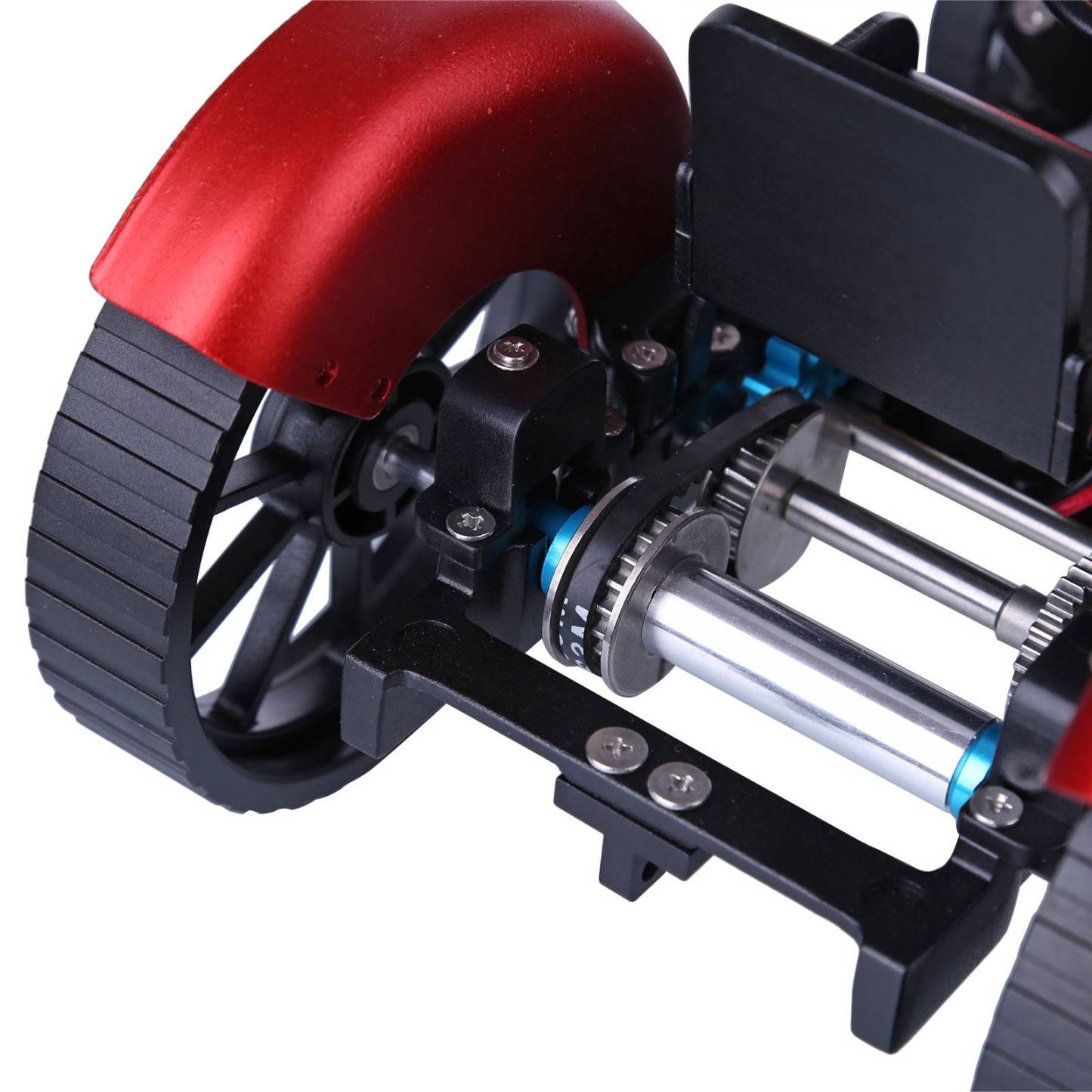 Teching Full Metal RC Tractor Model Assembly Kit APP Controlled STEM Mechanical Gift-helloworld7