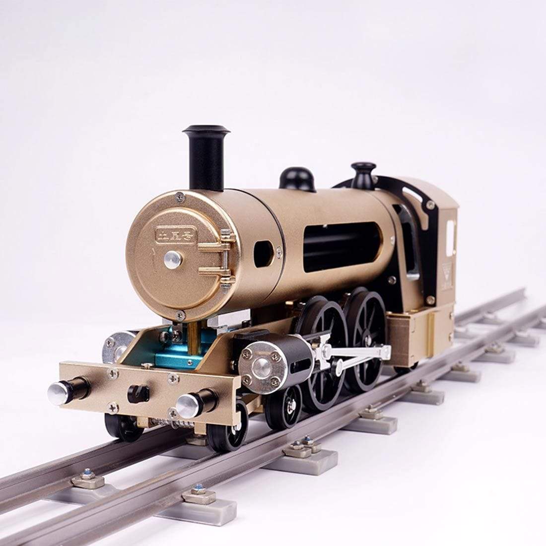 Full Metal Electric Steam Train Model Kit DIY Assembly 387pcs Mechanical Gift-helloworld7
