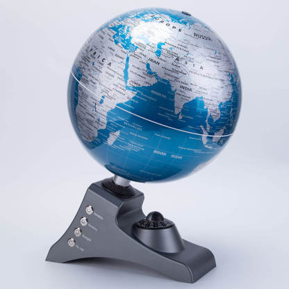 HelloWorld7-Teching Multifunctional Auto-Spinning Illuminated World Globe for Kids with Stand