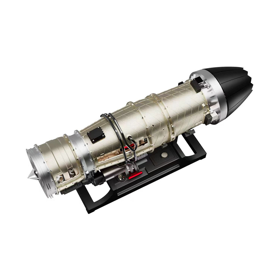 TECHING DM135 1/10 Scale Metal Turbofan Engine Model Kit Working Fighter Jet Engine 600+ PCS-helloworld7