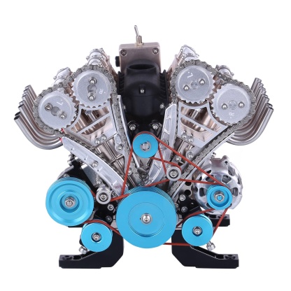 Teching V8 Mechanical Metal Assembly DIY Car Engine Model Kit (500+ Pcs)-helloworld7