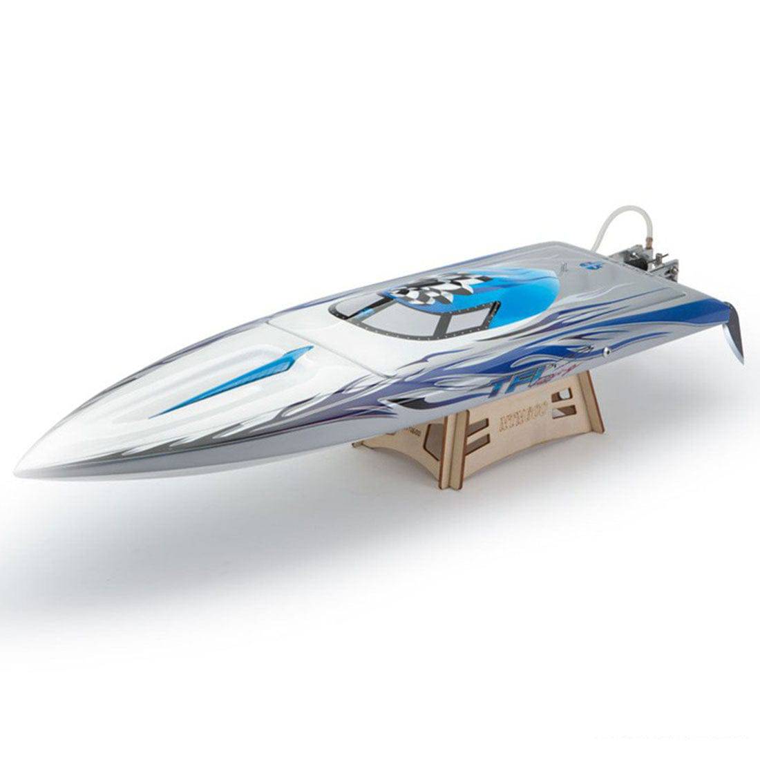 TFL 1111 Rocket RC Racing Boat, 65cm High-Speed Fiberglass V-Hull, ARTR with SSS2958 Brushless Motor, Professional Remote Control Speedboat for Adults-helloworld7