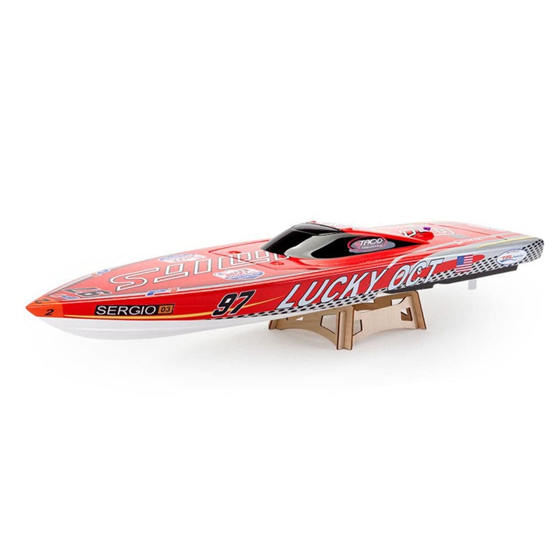 TFL 1126 Patron Saint 88cm Outerlimits ARTR RC Racing Boat High Speed Fiberglass Deep V Hull with SSS Brushless Motor for Adults-helloworld7