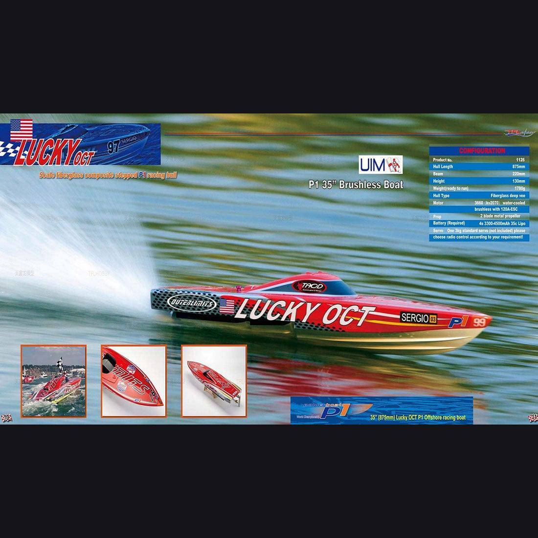 HelloWorld7-TFL 1126 Patron Saint 88cm Outerlimits ARTR RC Racing Boat High Speed Fiberglass Deep V Hull with SSS Brushless Motor for Adults-helloworld7