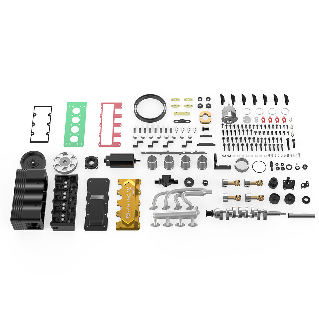 TOYAN FS-L400 14cc Inline 4 Cylinder 4 Stroke Nitro Engine DIY Assembly Kit-helloworld7