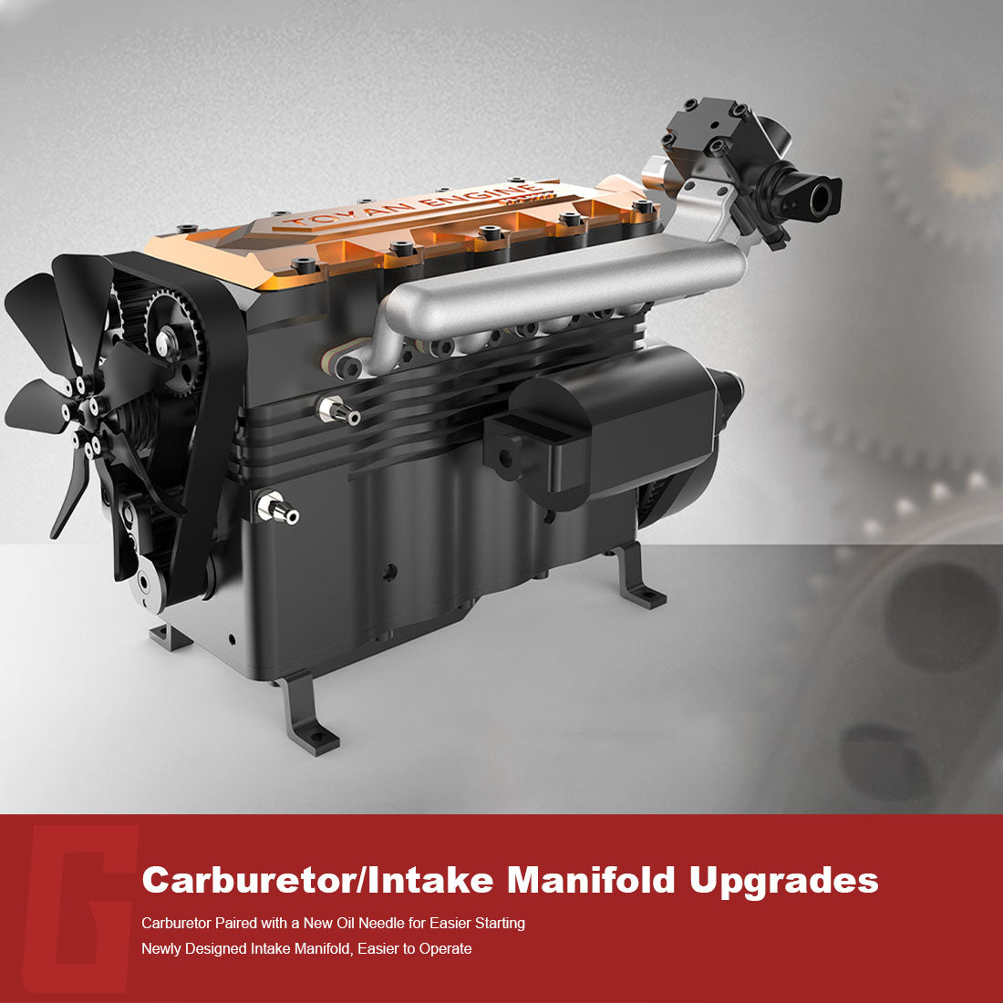 TOYAN FS-L400 14cc Inline 4 Cylinder 4 Stroke Nitro Engine DIY Assembly Kit-helloworld7