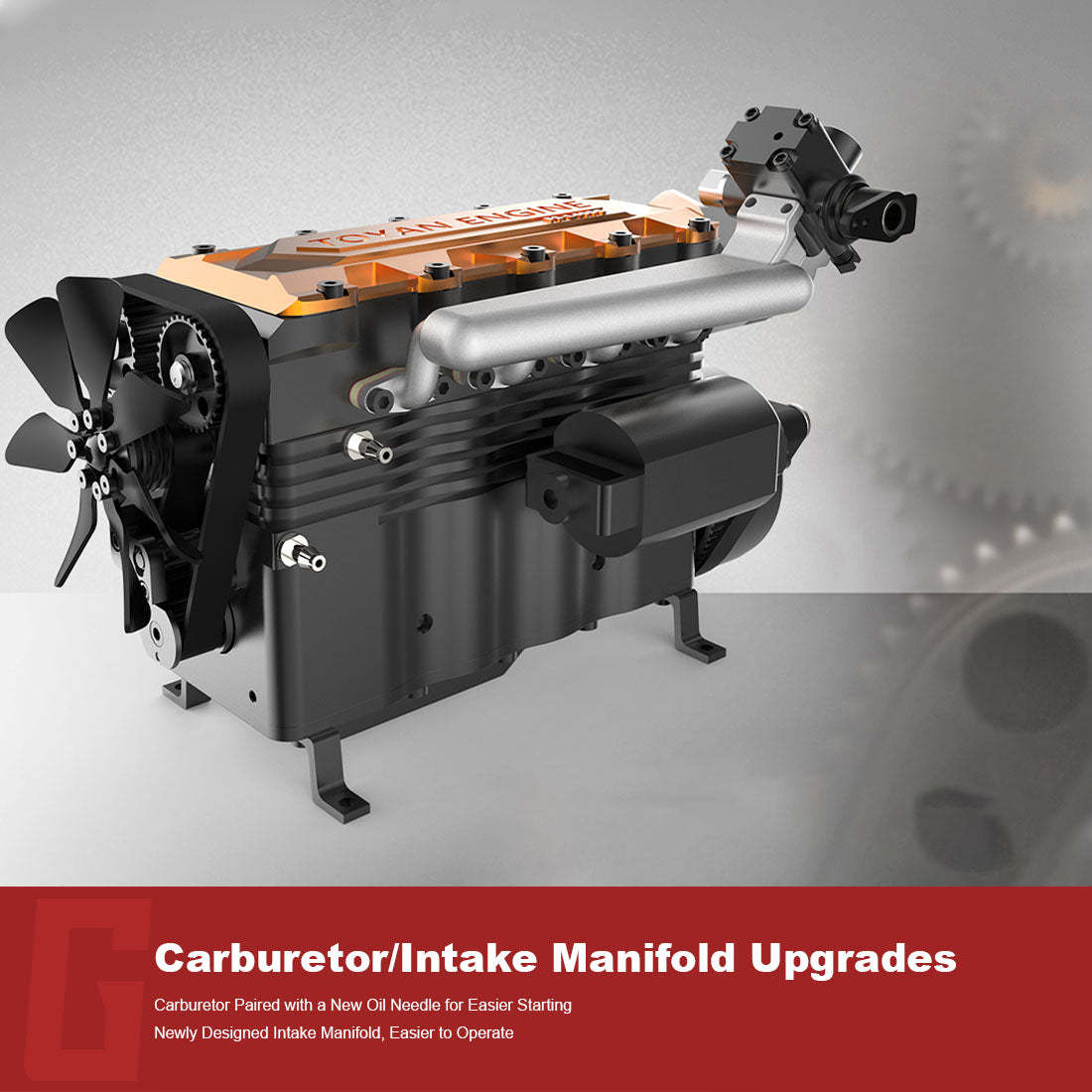 TOYAN FS-L400 14cc Inline 4 Cylinder 4 Stroke Nitro Engine DIY Assembly Kit-helloworld7