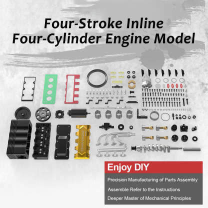 TOYAN FS-L400 14cc Inline 4 Cylinder 4 Stroke Nitro Engine DIY Assembly Kit-helloworld7