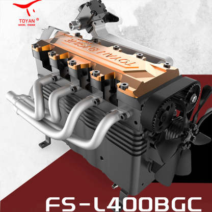 TOYAN FS-L400 14cc Inline 4 Cylinder 4 Stroke Nitro Engine DIY Assembly Kit-helloworld7