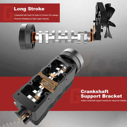 TOYAN FS-L400 14cc Inline 4 Cylinder 4 Stroke Nitro Engine DIY Assembly Kit-helloworld7