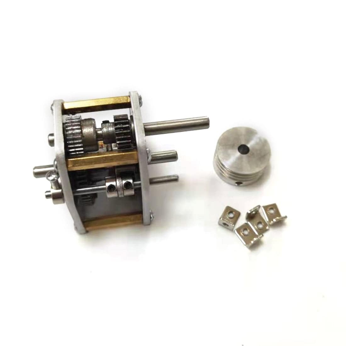 Metal 3-Speed Gearbox with Reverse Neutral Forward Kit for TOYAN V8 Engine RC Car Modification-helloworld7