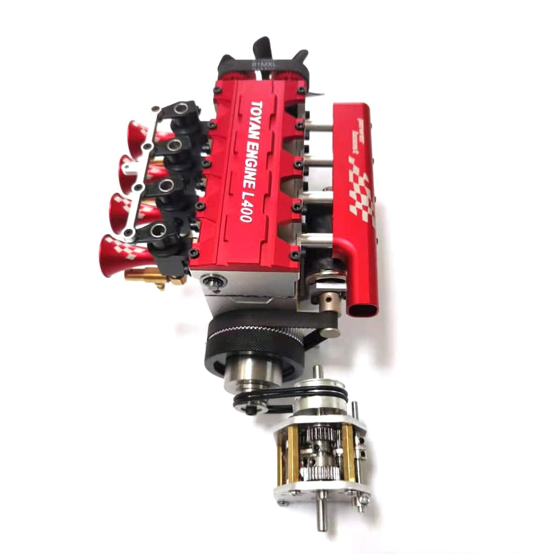 Metal 3-Speed Gearbox with Reverse Neutral Forward Kit for TOYAN V8 Engine RC Car Modification-helloworld7