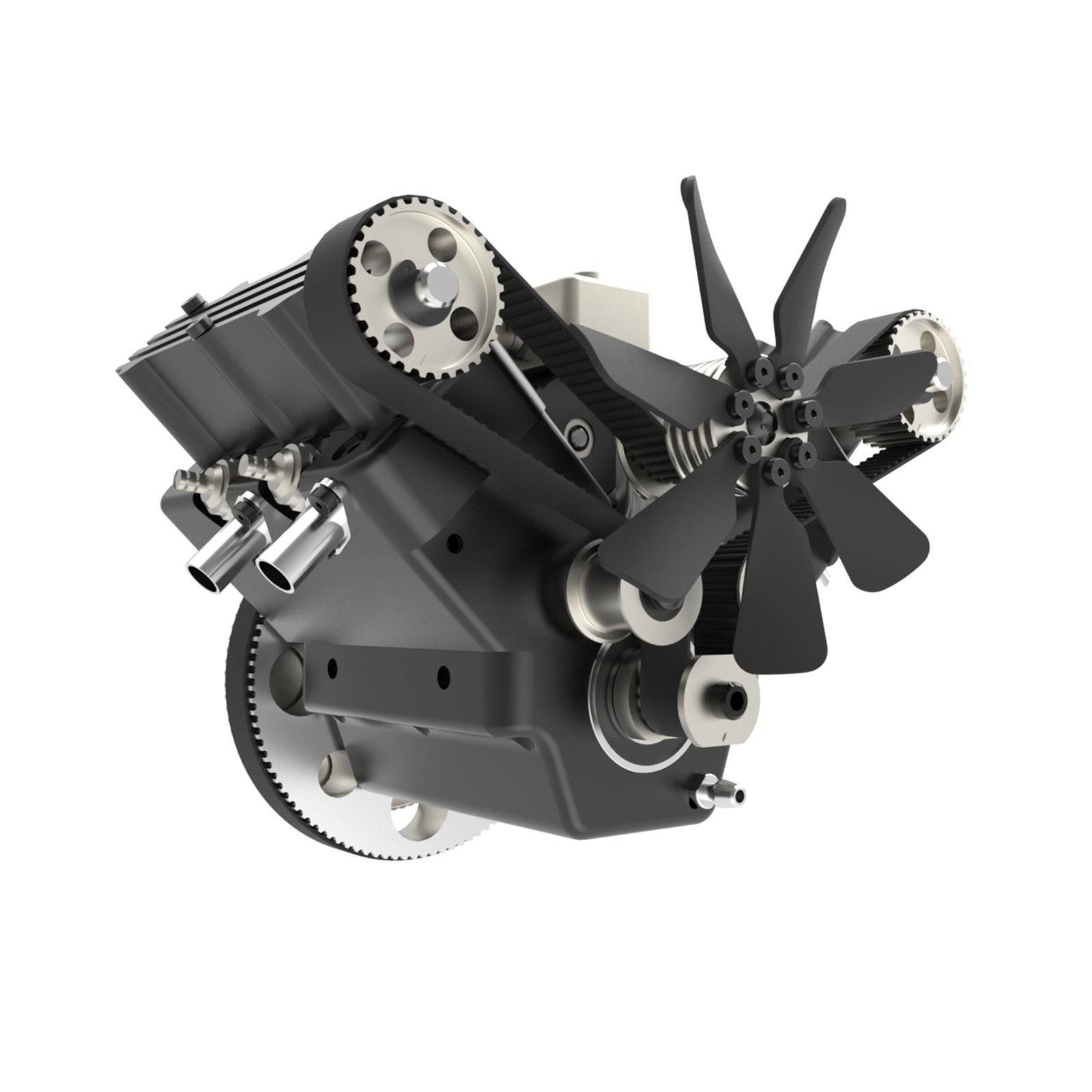 HelloWorld7-TOYAN FS-V400WA Water-Cooled V4 Engine Four-Cylinder 4 Stroke 14cc RC Methanol Engine Model-helloworld7