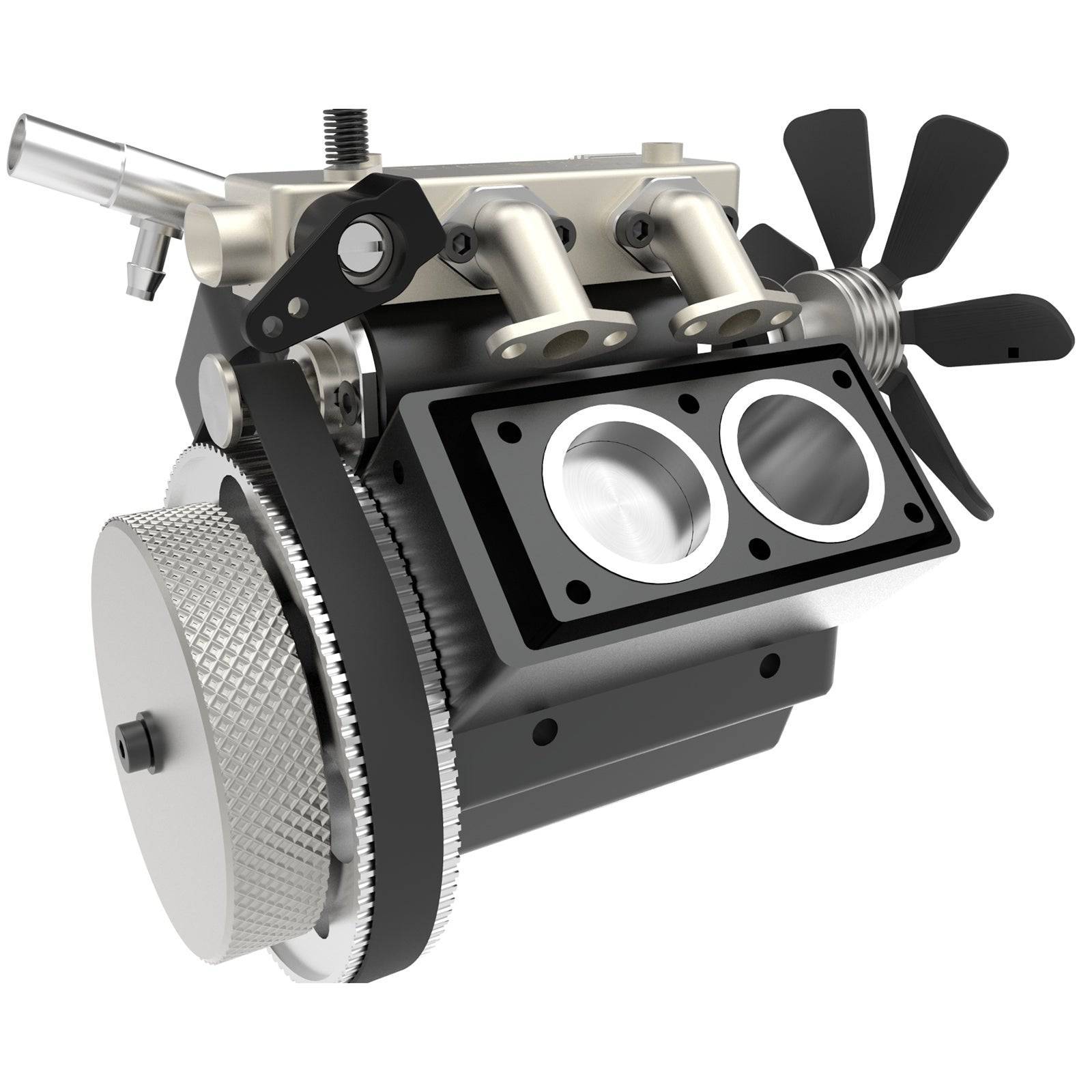 HelloWorld7-TOYAN FS-V400WA Water-Cooled V4 Engine Four-Cylinder 4 Stroke 14cc RC Methanol Engine Model-helloworld7