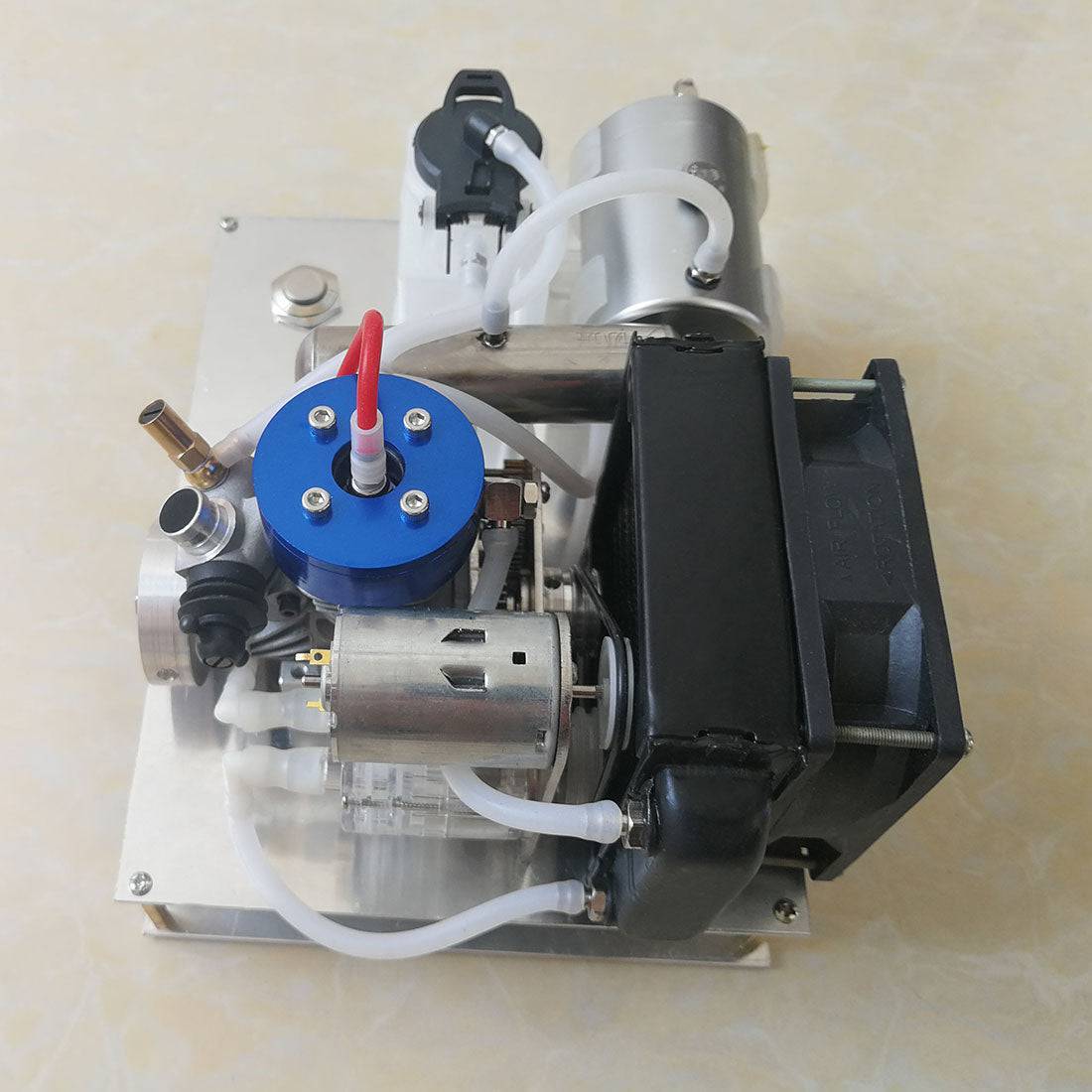 TOYAN Level 15 DIY Modify Methanol Engine into Gasoline Engine  Generator with Water-cooled Radiator Device-helloworld7