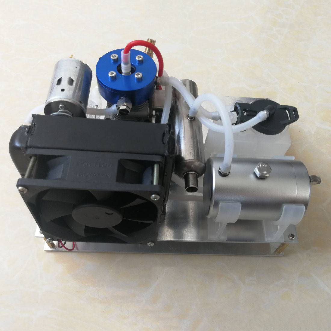 TOYAN Level 15 DIY Modify Methanol Engine into Gasoline Engine  Generator with Water-cooled Radiator Device-helloworld7