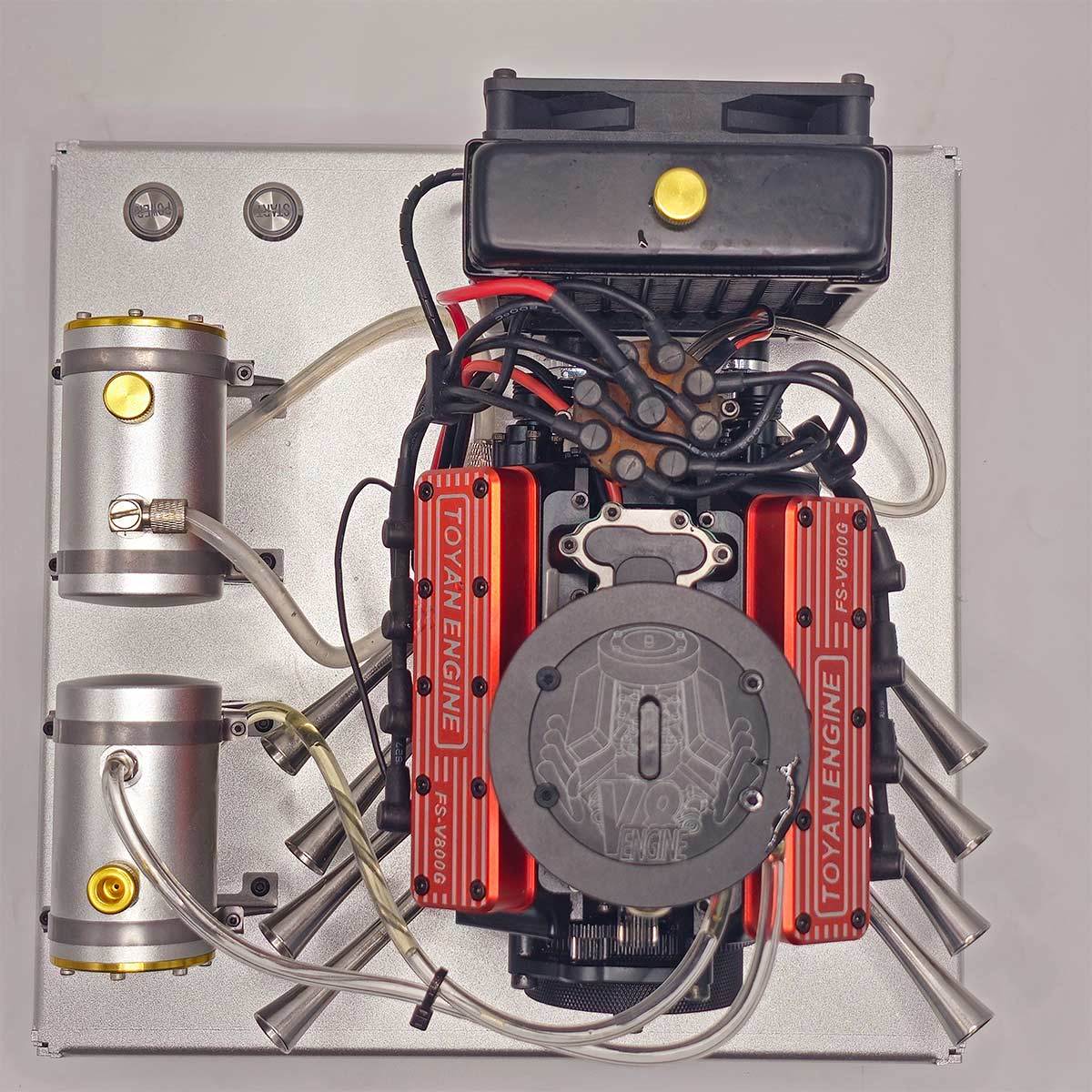 HelloWorld7-Base for TOYAN V8 FS-V800WGPC Gasoline Engine Model Kits ( New Version) Upgrade