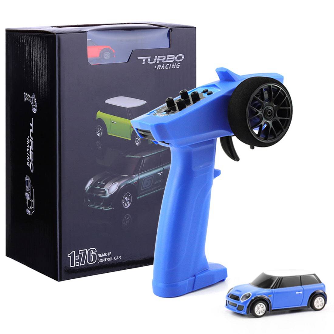 HelloWorld7-Turbo Racing 2.4Ghz 1/76 Full Scale RTR Electric RC Car with P31 Controller Desktop Toy