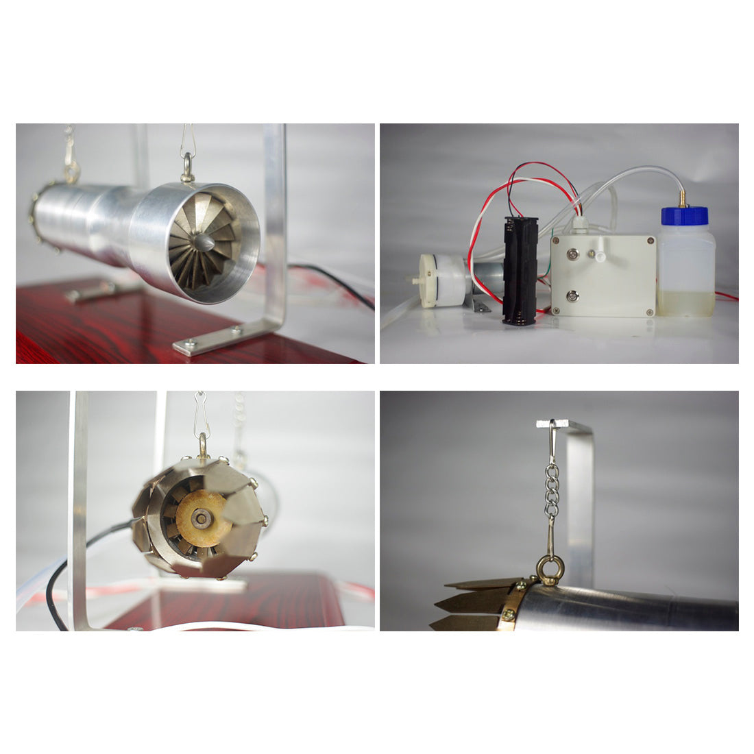 HelloWorld7-Turbojet Engine Gasoline Kerosene Internal Combustion Mini Model Engine