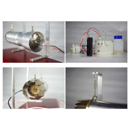 HelloWorld7-Turbojet Engine Gasoline Kerosene Internal Combustion Mini Model Engine