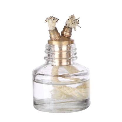 Brass Two-Cylinder Flame Licker Vacuum Engine Model Gift