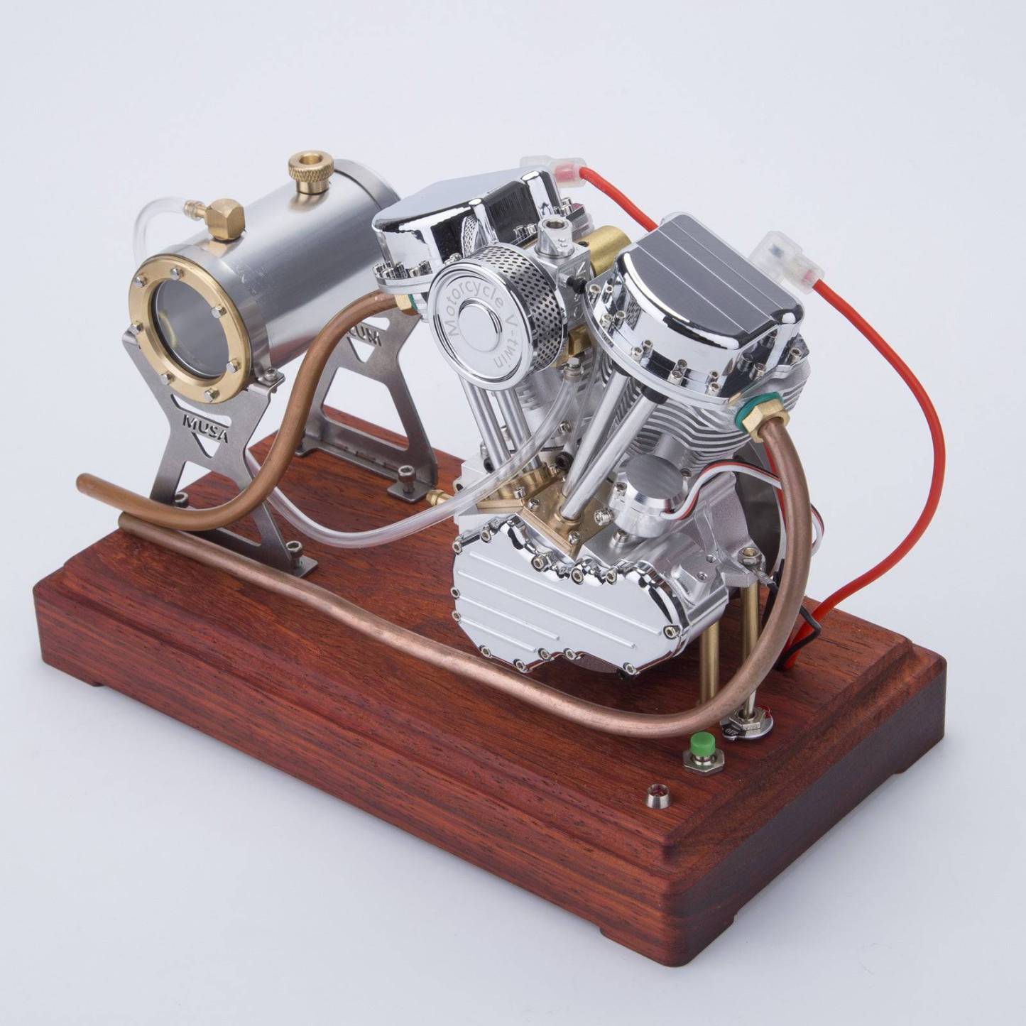 CISON FG-VT9 9cc V-Twin 4 Stroke Air Cooled Gasoline Engine Model for RC Cars Black-helloworld7