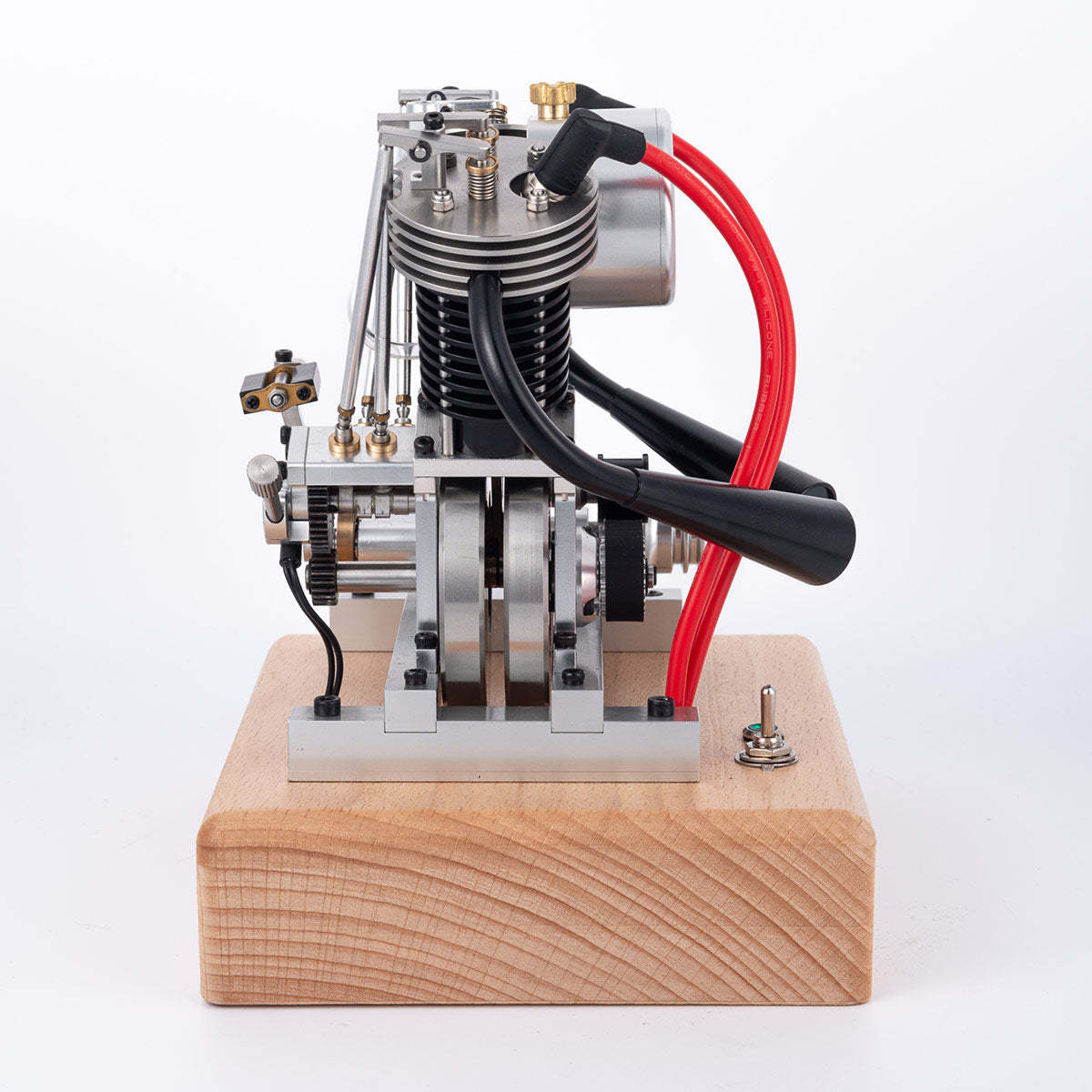 HelloWorld7-MUSA Hoglet Mini V-twin Engine V2 Gasoline 4-Stroke Engine Motorcycle With Kickstarter
