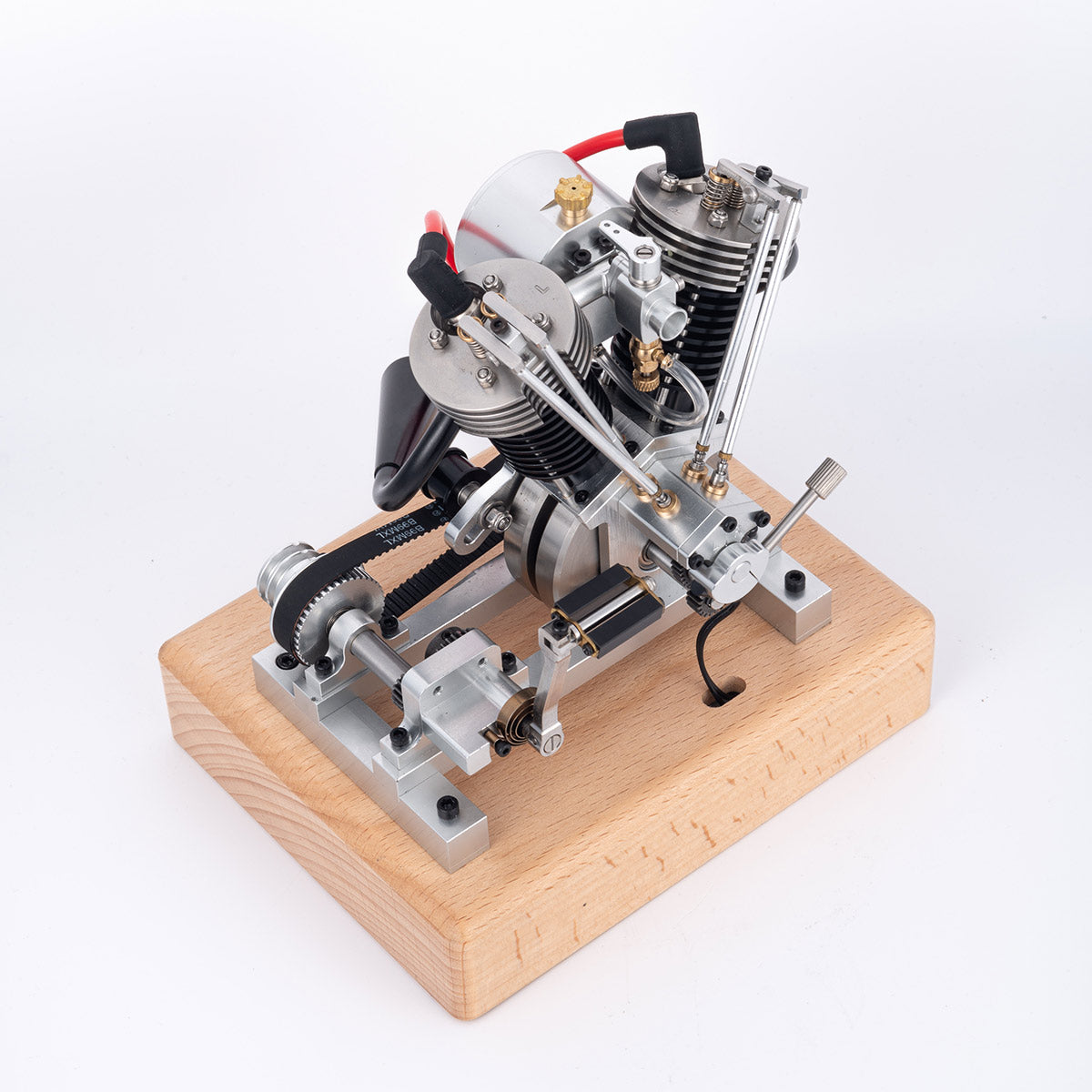 HelloWorld7-MUSA Hoglet Mini V-twin Engine V2 Gasoline 4-Stroke Engine Motorcycle With Kickstarter