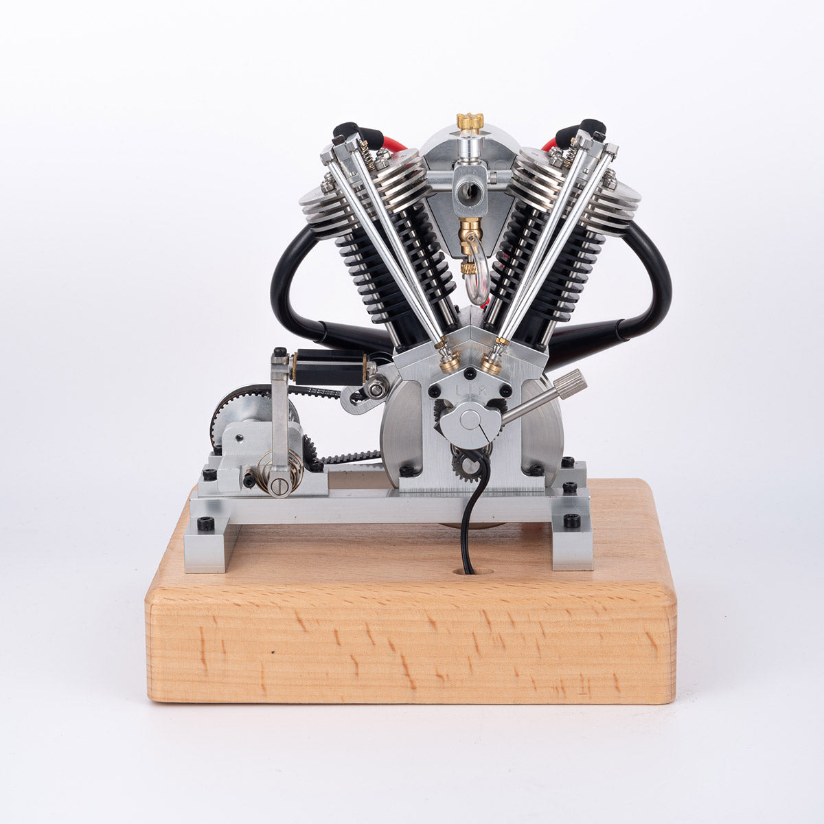 HelloWorld7-MUSA Hoglet Mini V-twin Engine V2 Gasoline 4-Stroke Engine Motorcycle With Kickstarter