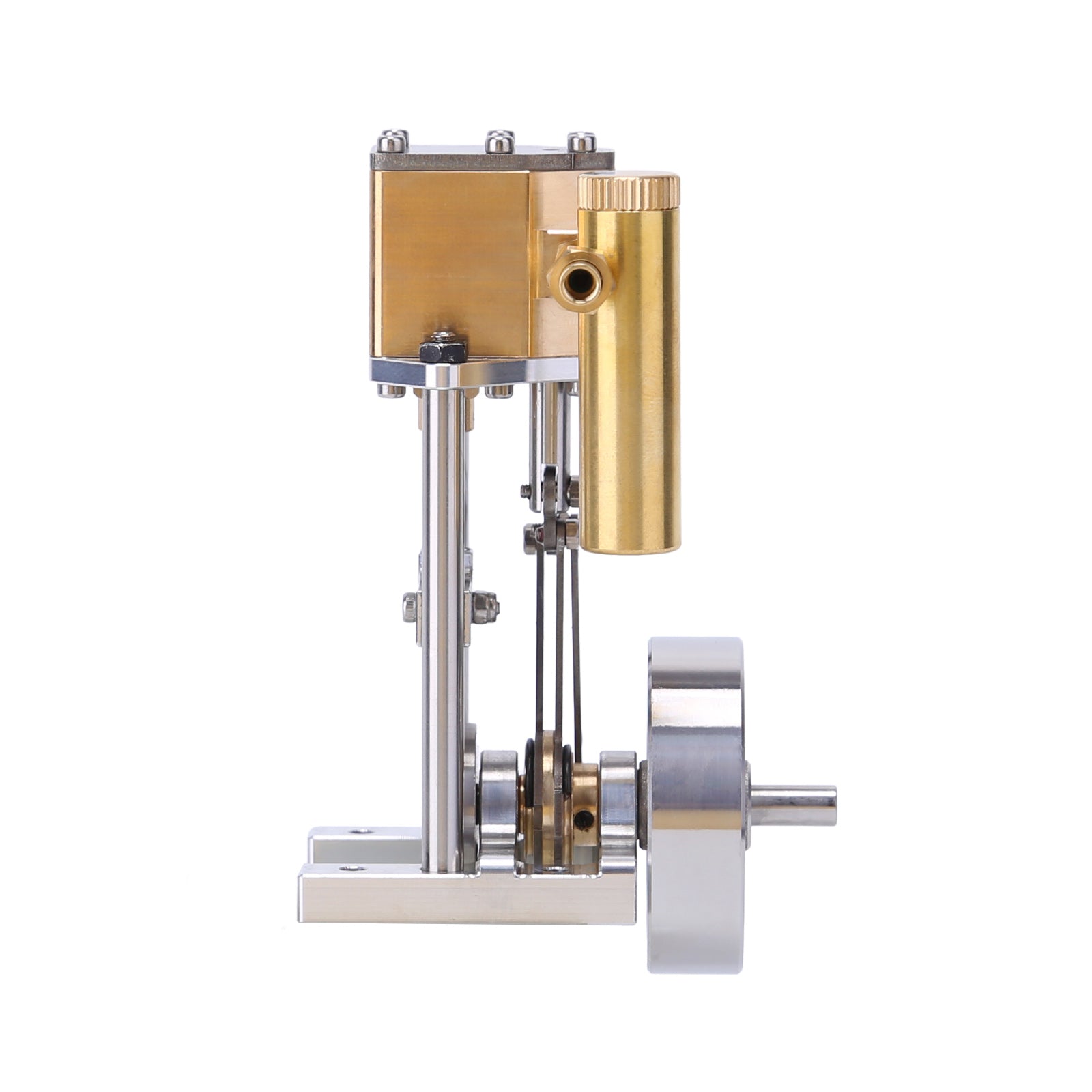 HelloWorld7-V1313 Mini Reversing Single-Cylinder Steam Engine Vertical Model Kits for Beginner