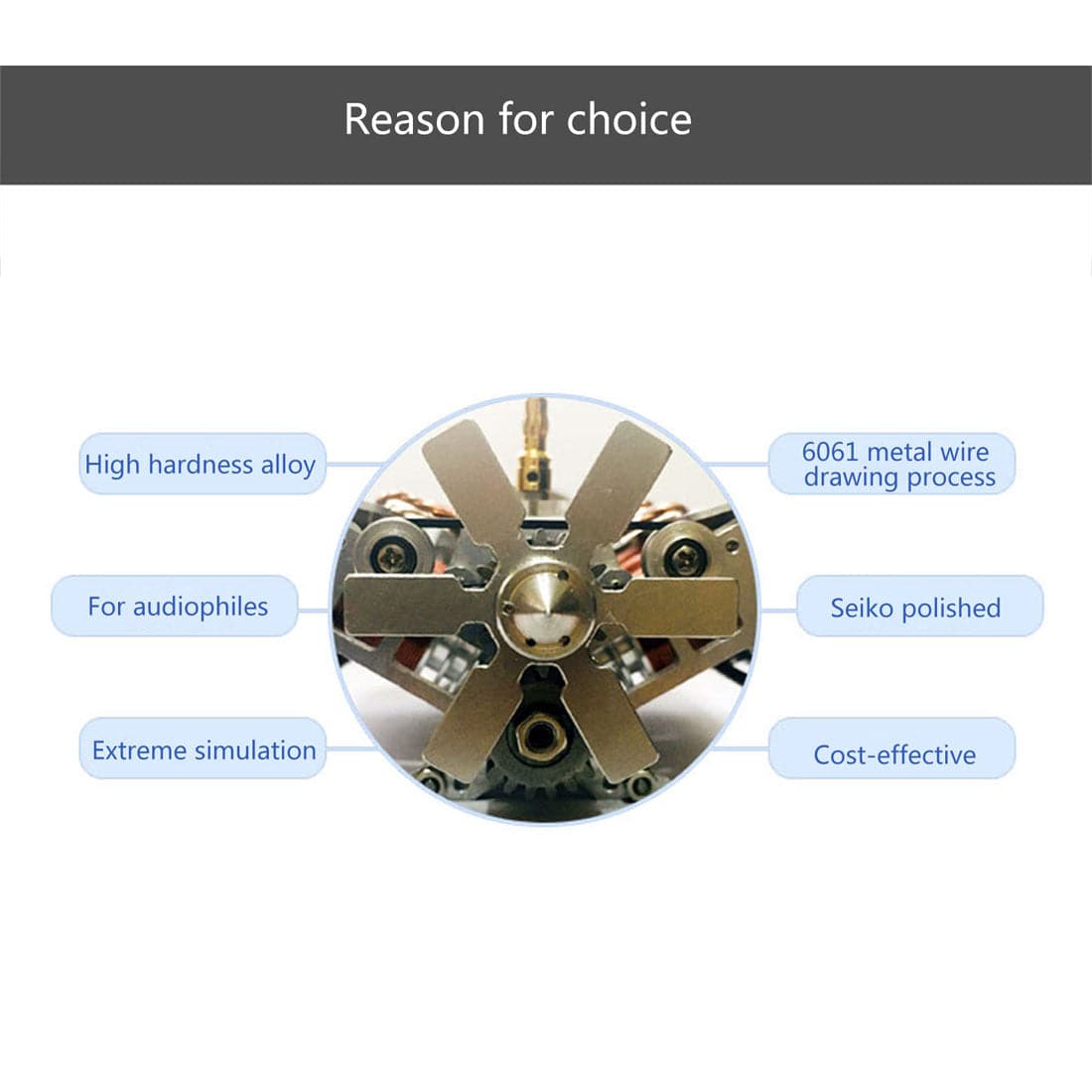 Metal V6 Electromagnetic Engine Model Brushless Motor with Hexagon Fan for 1/10 RC Car-helloworld7