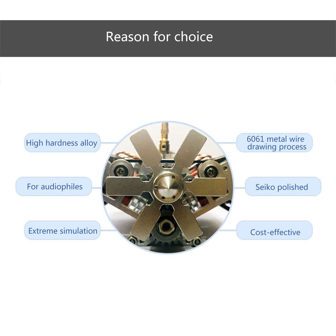 Metal V6 Electromagnetic Engine Model Brushless Motor with Hexagon Fan for 1/10 RC Car-helloworld7