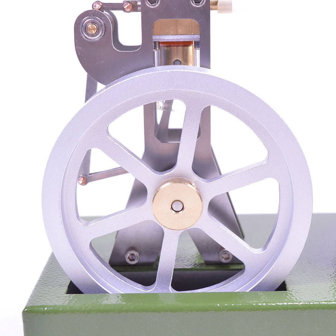 HelloWorld7-Enjomor Vertical Transparent Cylinder Steam Engine with UFO Hero's Engine Boiler Education Toy Gift for Adults & Kids-helloworld7