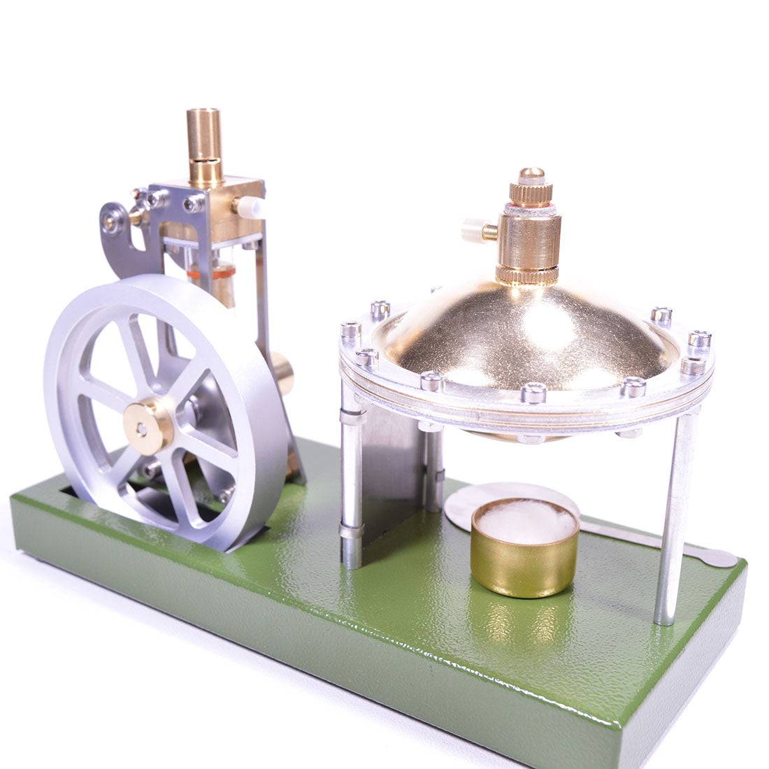 Enjomor Vertical Steam Engine Model with Transparent Cylinder & Spherical Boiler-helloworld7