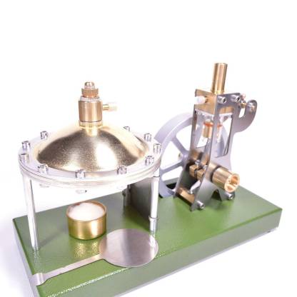 Enjomor Vertical Steam Engine Model with Transparent Cylinder & Spherical Boiler-helloworld7